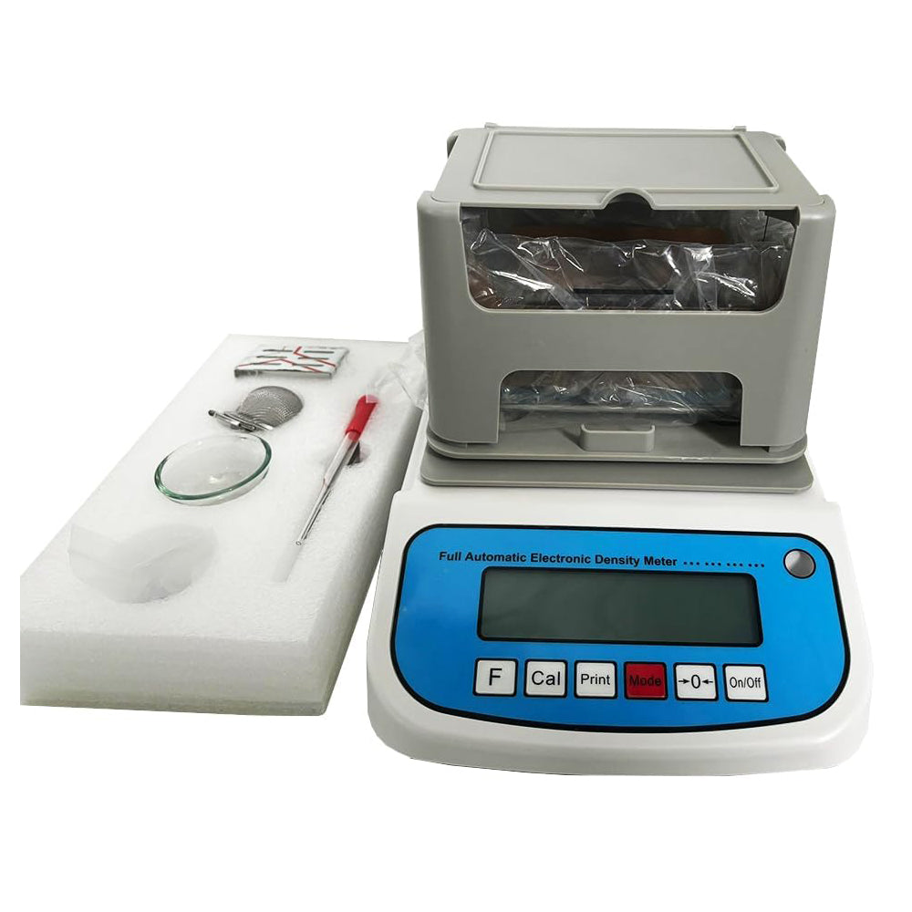 VTSYIQI Solid Density Meter Digital Solid Densimeter with Specific Gravity 0.001 g/cm3 Max Range 300g Weighing Precision 0.005g for Rubber Wire and Cable Aluminum Products PVC Plastic Particles Etc