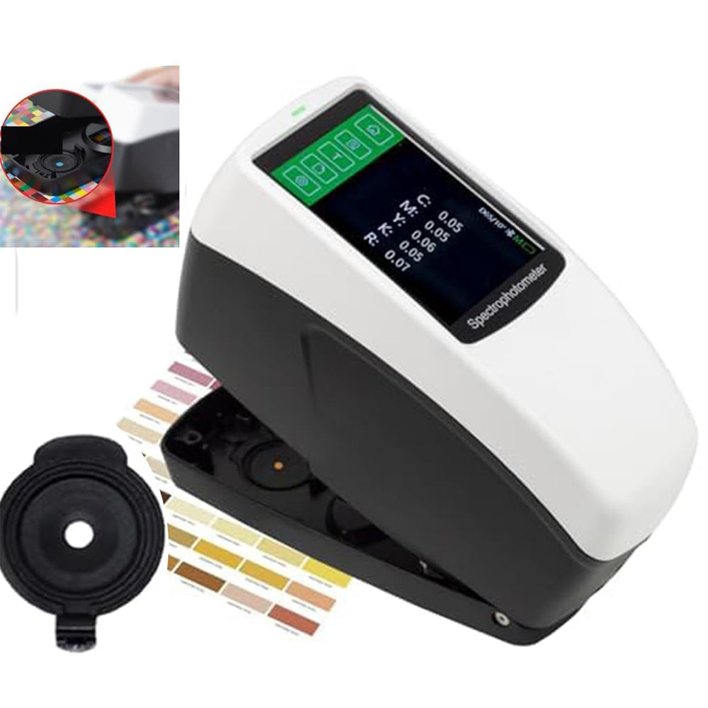 VTSYIQI Portable Spectrodensitometer Color Densitometer with Caliber 5mm 0.01 Accuracy dE*ab ≤0.02 Repeatability USB Bluetooth Interface for Printing Packaging Silk Color Density Measuring Tool