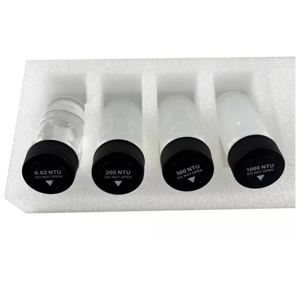 VTSYIQI Turbidimeter Calibration Solution for NTU1100 Lab Turbidity Meter with 4 PCS Solution Range 0.02NTU 200NTU 500NTU 1000NTU