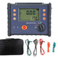 VTSYIQI 5kv Digital Insulation Resistance Tester Earth Ground Resistance Tester with Rated Voltage 250V 500V 1000V 2500V 5000V Insulation Resistance 0.01MΩ to 200GΩ AC Voltage 0.0V to 750V for Mechanical and Electrical Installation Resistance Test