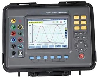 VTSYIQI Four Wire Earth Soil resistivity Tester Four-Wire  Grounding Earth Voltage Resistance Meter with Range 30.00kΩ Resistance 100.0V Voltage 9999KΩM Resistivity 500 Groups Data Storage for Gas Station Test