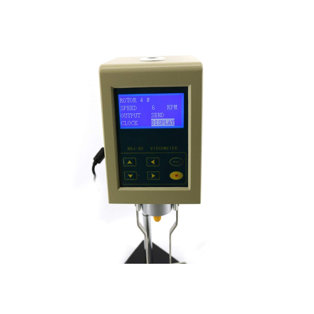 VTSYIQI Digital Rotary Viscometer Rotational Viscometer Viscosity Meter 1 to 2x1000000 mPa With RS232 Interface Connect Computer For Paint Salads or Dips Testing