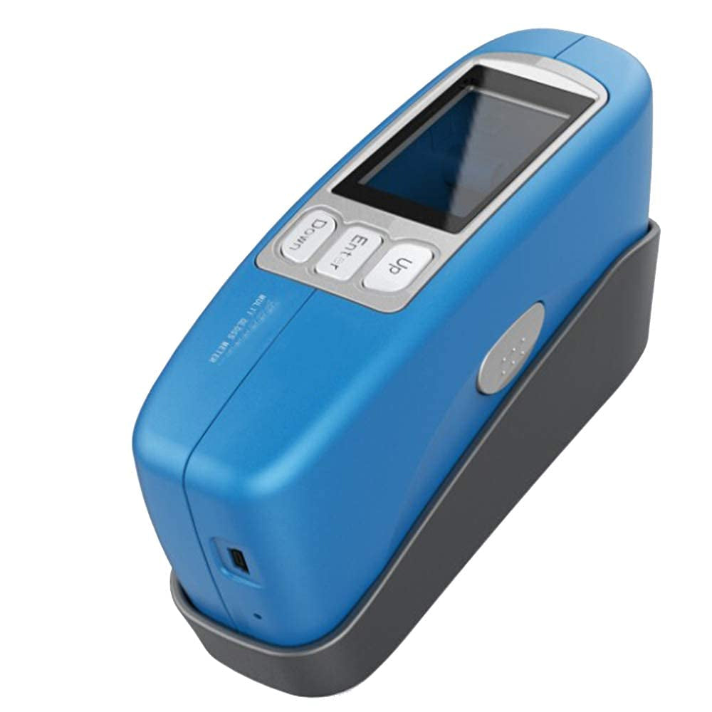 VTSYIQI Three Angles Gloss Meter Digital Precise Glossmeter 20 60 85 Degree Gloss Meter with Storage 1000 Data Test Angle  20° 60° 85° Resolution 0.1GU