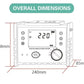 VTSYIQI Digital Insulation Resistance Tester Digital Earth  Resistance Meter with Rated Voltage 100V 250V 500V 1000V 2500V Resolution 0.1V DC Voltage 0.0V-1000V AC Voltage 0.0V-750V 500 Groups Data Storage for Computer Room Resistance Test