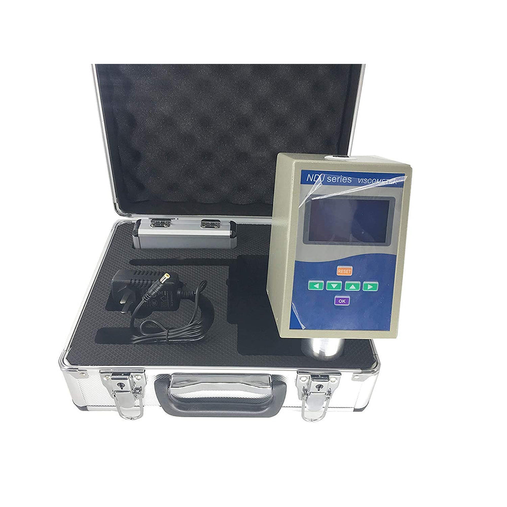 VTSYIQI Viscosity Meter Benchtop Digital Rotational Viscometer with 1~100000mPa.s Accuracy ±1% 4 Viscosity Rotors Highlight LED Display Advanced Mechanical Design