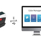 VTSYIQI Spectrodensitometer Digital Color Density Meter Densitometer with Caliber 5mm 0.01 Accuracy dE*ab ≤0.02 Repeatability Mass Storage for Printing Packaging Silk Color Density Measuring Tool