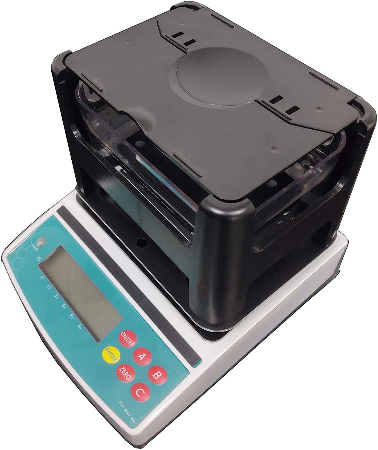 VTSYIQI Digital Rubber Plastic Density Meter 0.01 to 1200g for Rubber Plastic Metals Glass Ceramic ect RS232 Interface