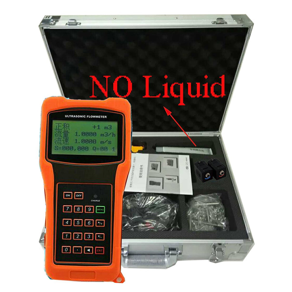 VTSYIQI Handheld Digital Ultrasonic Flow Meter For DN300-6000mm Pipe Size Working Temperature Range -40-160 Degree