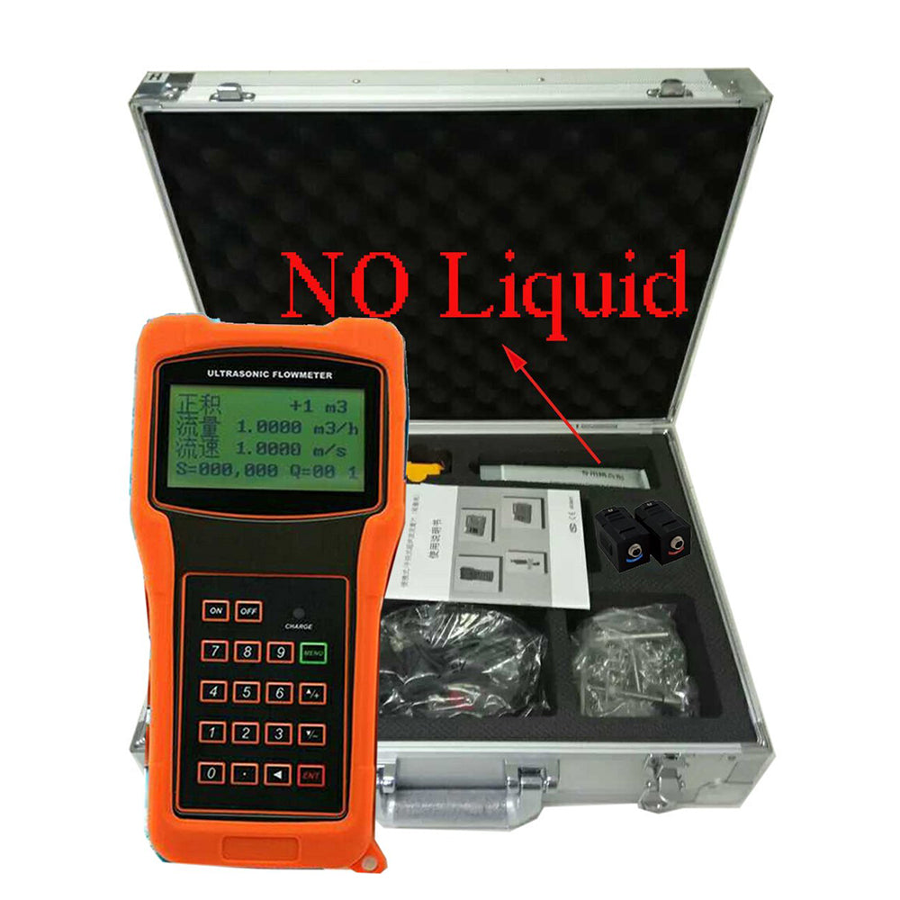 VTSYIQI Handheld Digital Ultrasonic Flow Meter For DN300-6000mm Pipe Size Working Temperature Range -40-160 Degree