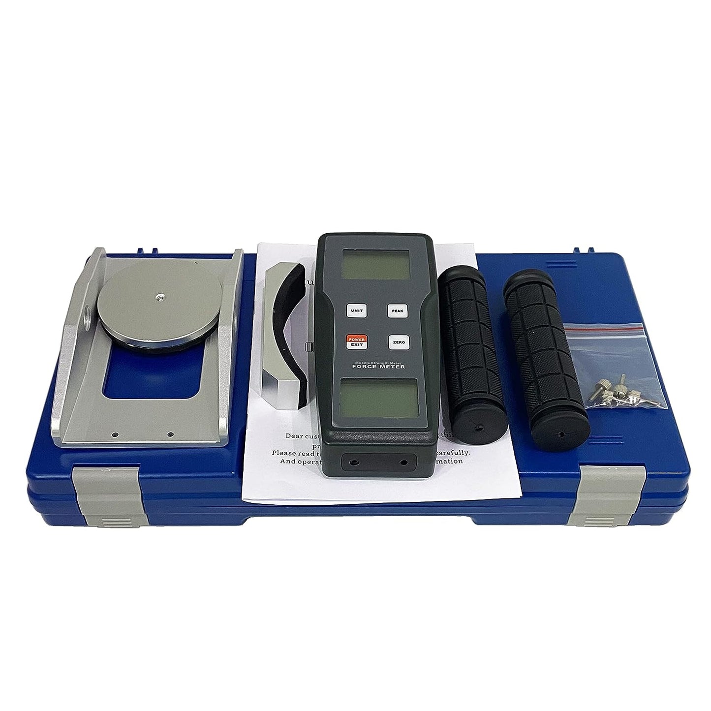 VTSYIQI Muscle Strength Meter Tester Muscle Force Meter Dynamometer with Range ±50kgf ±490N ±110Lbf Resolution 0.01kgf 0.1N 0.1Lbf