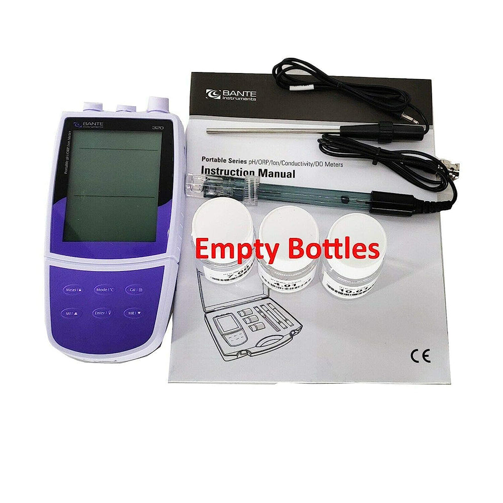 VTSYIQI Portable pH lon Meter Kit with -2 to 20 pH Range USB Port Automatic 1 to 5 Point Calibration