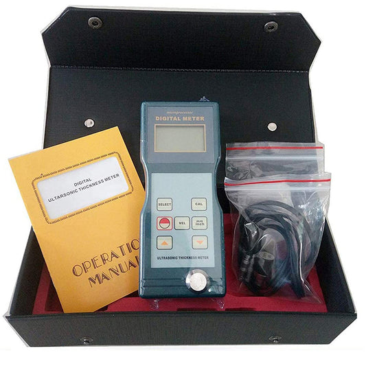 VTSYIQI Portable Ultrasonic Thickness Gauge Meter Tester Monitor 1.5 to 200mm Include RS-232C Data Cable with Software