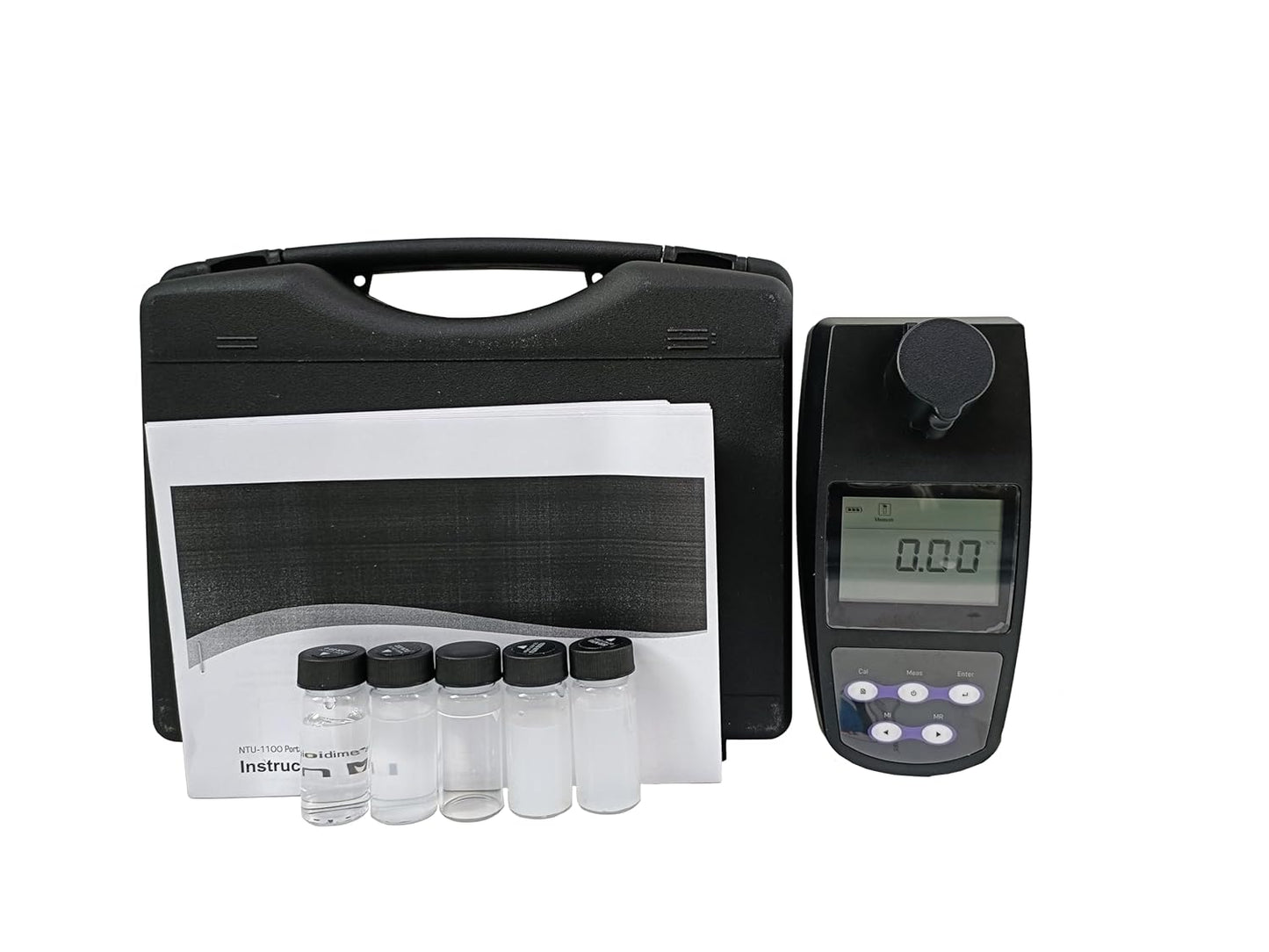 VTSYIQI Portable Turbidimeter Turbidity Meter Kit Turbidity Tester with Range 0~1100 NTU/FNU 0~275 EBC 0~9999 ASBC 100 Data Memory