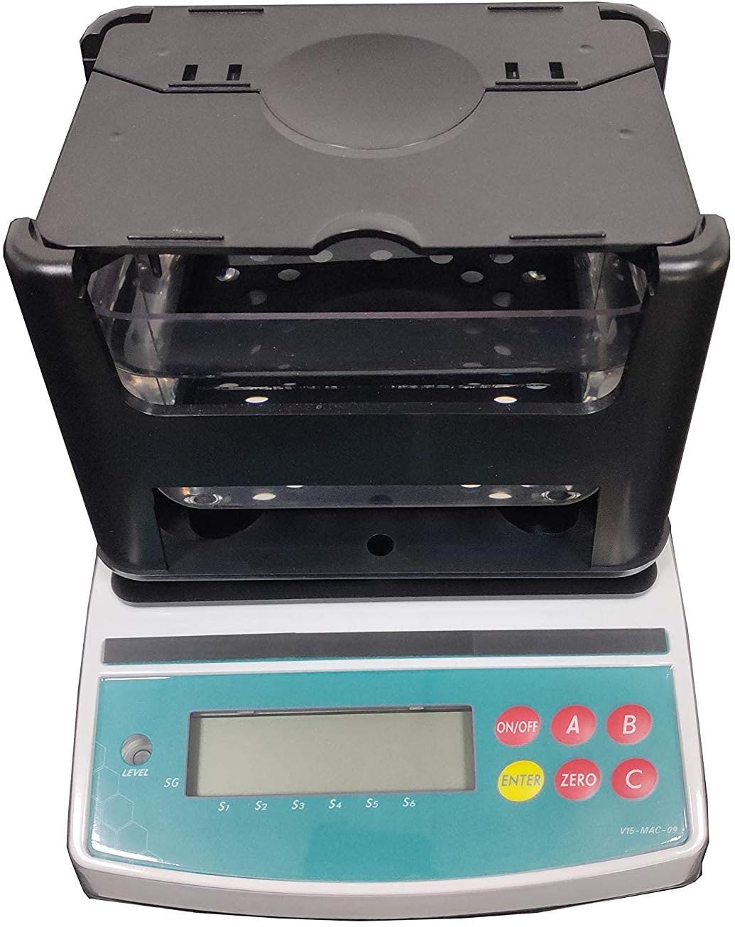 VTSYIQI Digital Rubber Plastic Density Meter 0.01 to 1200g for Rubber Plastic Metals Glass Ceramic ect RS232 Interface