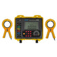 VTSYIQI Double Clamp on Ground Resistance Tester Meter Soil Resistivity Resistance With Data Storage 2000 sets