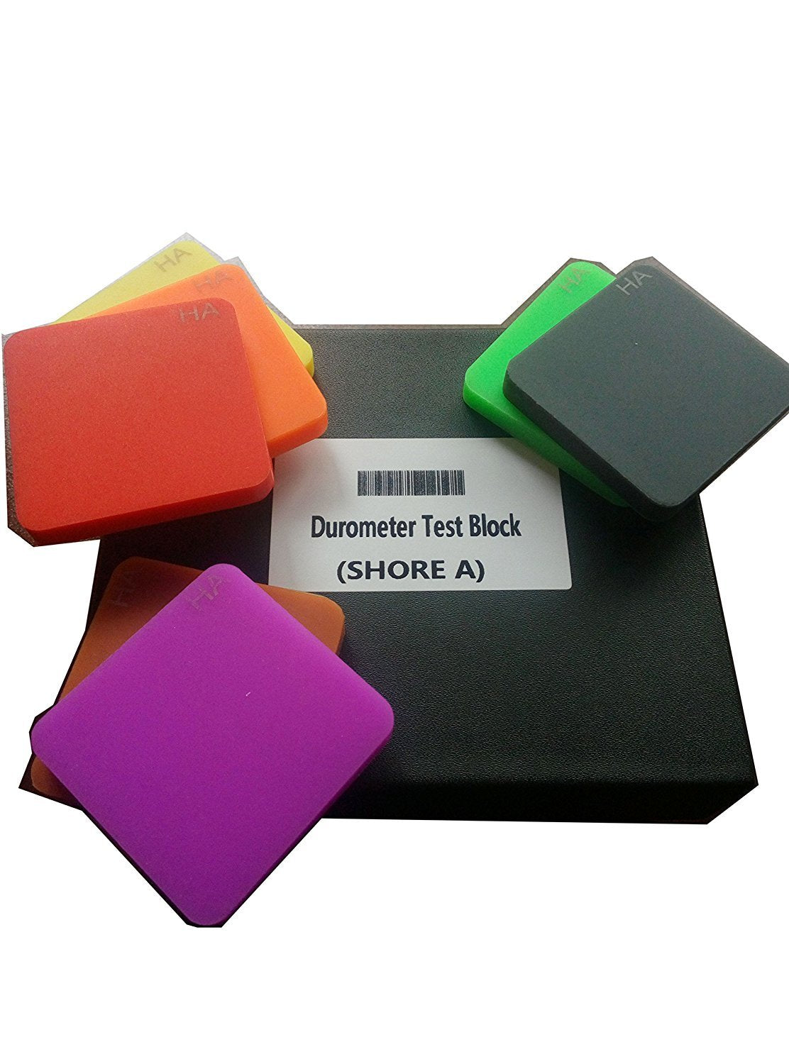 VTSYIQI Durometer Test Block A Type Rubber Hardness Test Block Durometer Test Block Kit for Durometers Type A Durometer Test Block