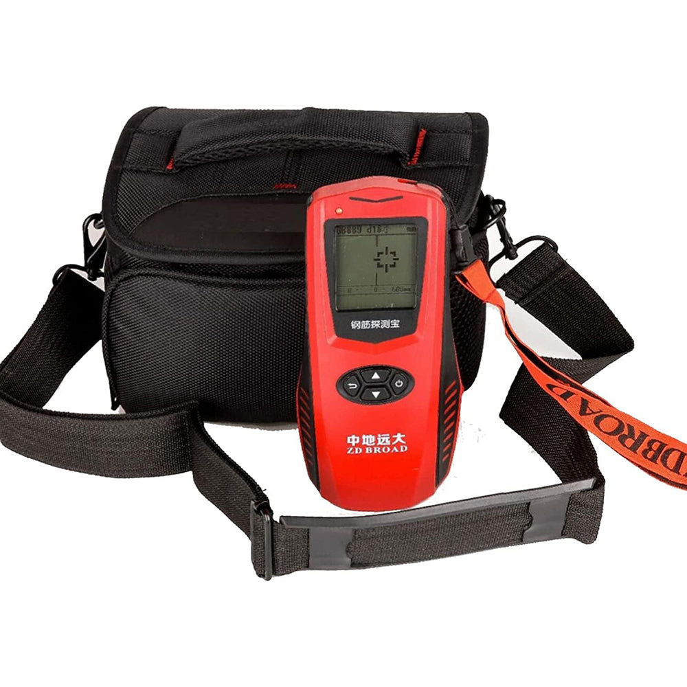 VTSYIQI Rebar Detector Integrated Rebar Scanner Rebar Locator Integrated Steel Bar Scanner with Range 1 to 120mm Concrete Protective Layer Tester LCD Display