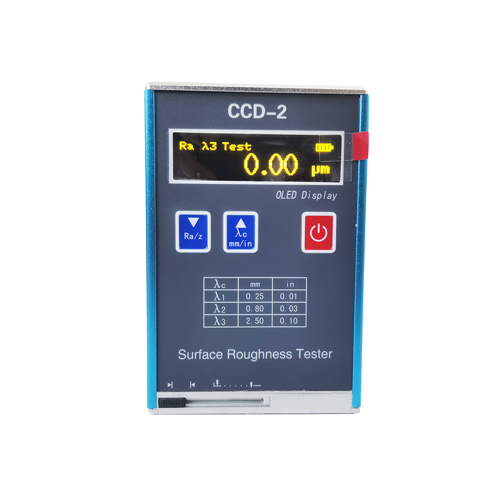 VTSYIQI Roughness Meter Digital Surface Roughness Tester with 4 Testing Parameters Sample Length 0.25 0.80 2.50mm Measuring Range (um) Ra Rq 0.05-15.0μm Rz Rt 0.1-50.0μm Indication Accuracy 0.01μm Variability<12%