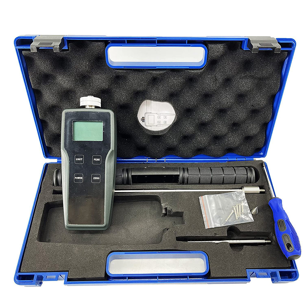 VTSYIQI Digital Soil Compaction Tester Meter Ground Bearing Capacity Detector Soil Load Penetrometer with  Accuracy ≤0.25% Measuring Range 0kg to 100kg 0N to 1000N Testing Backfill Soil Clay Sand and Mixed Soil After Rolling