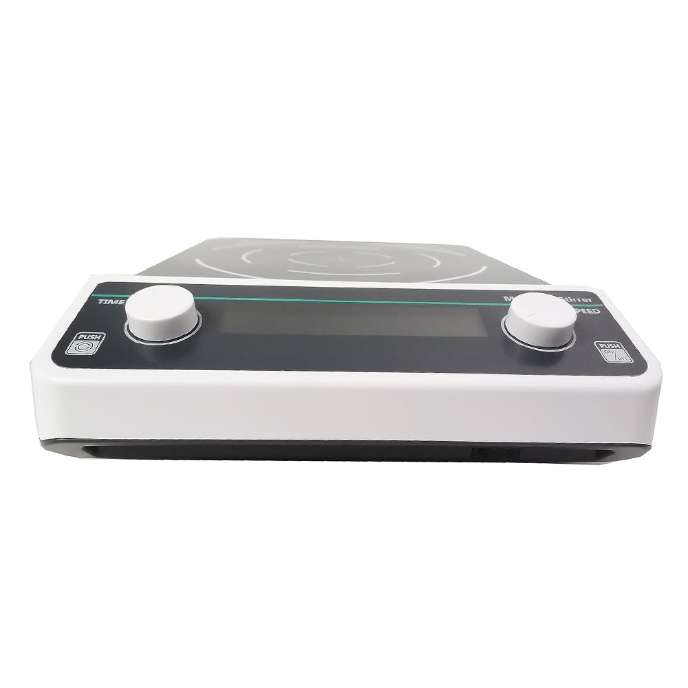 VTSYIQI Large Capacity Magnetic Mixer Magnetic Stirrer with Max Stirring Volume 5L Magnet Size Range 40MM Speed Regulation Accuracy ±5rpm/min Brushless Motor Speed Range 50-1500rpm Timing Function