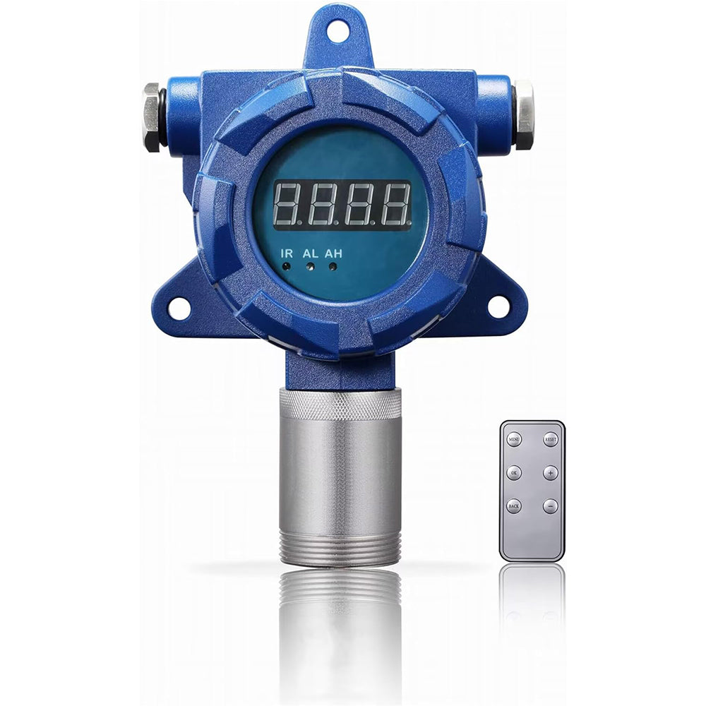 VTSYIQI Chlorine Dioxide Gas Monitor ClO2 Gas Leak Alarm with  Measuring Range 0-50ppm Resolution 0.01ppm Sound & Light Alarm Standard 4-20mA and RS485 Wall-Mounted Installation