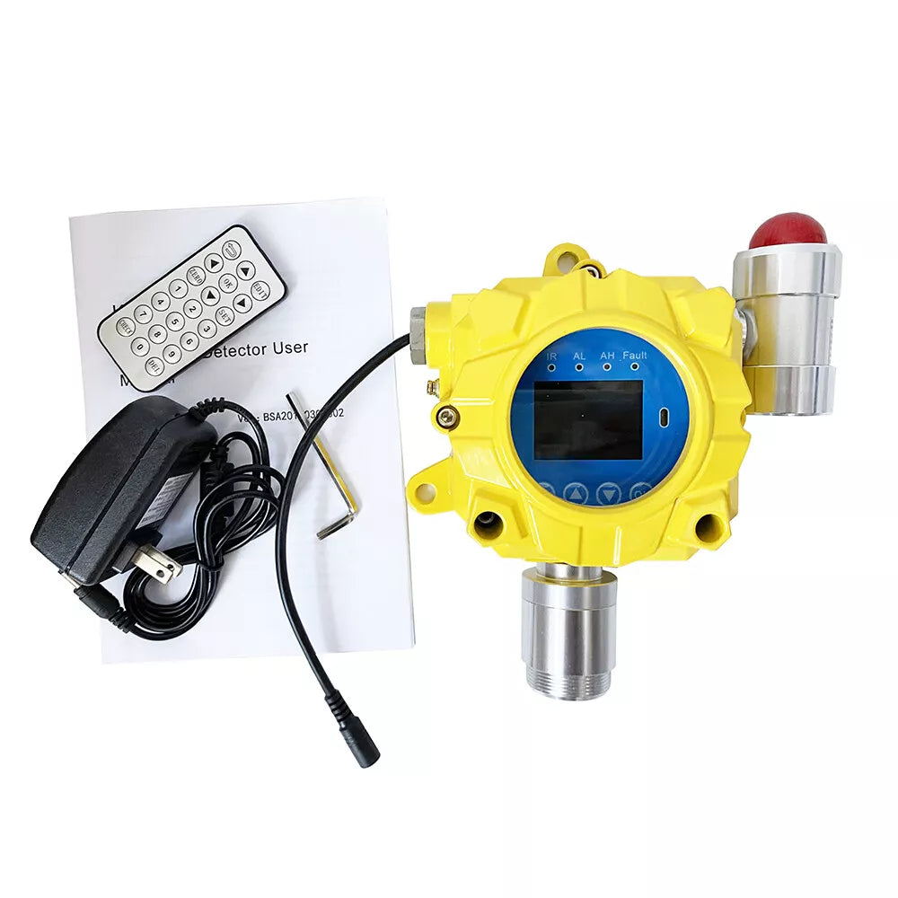 VTSYIQI Ozone Gas Detector O3 Gas Monitor Fixed O3 Gas Detector with Range 0-20PPM Resolution 0.1ppm for Refueling Aquaculture Biogas Gas Test