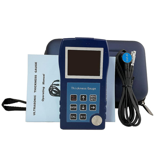 VTSYIQI Ultrasonic Thickness Gauge Meter 0.75-400mm Accuracy 0.01mm for thickness measurement of all materials