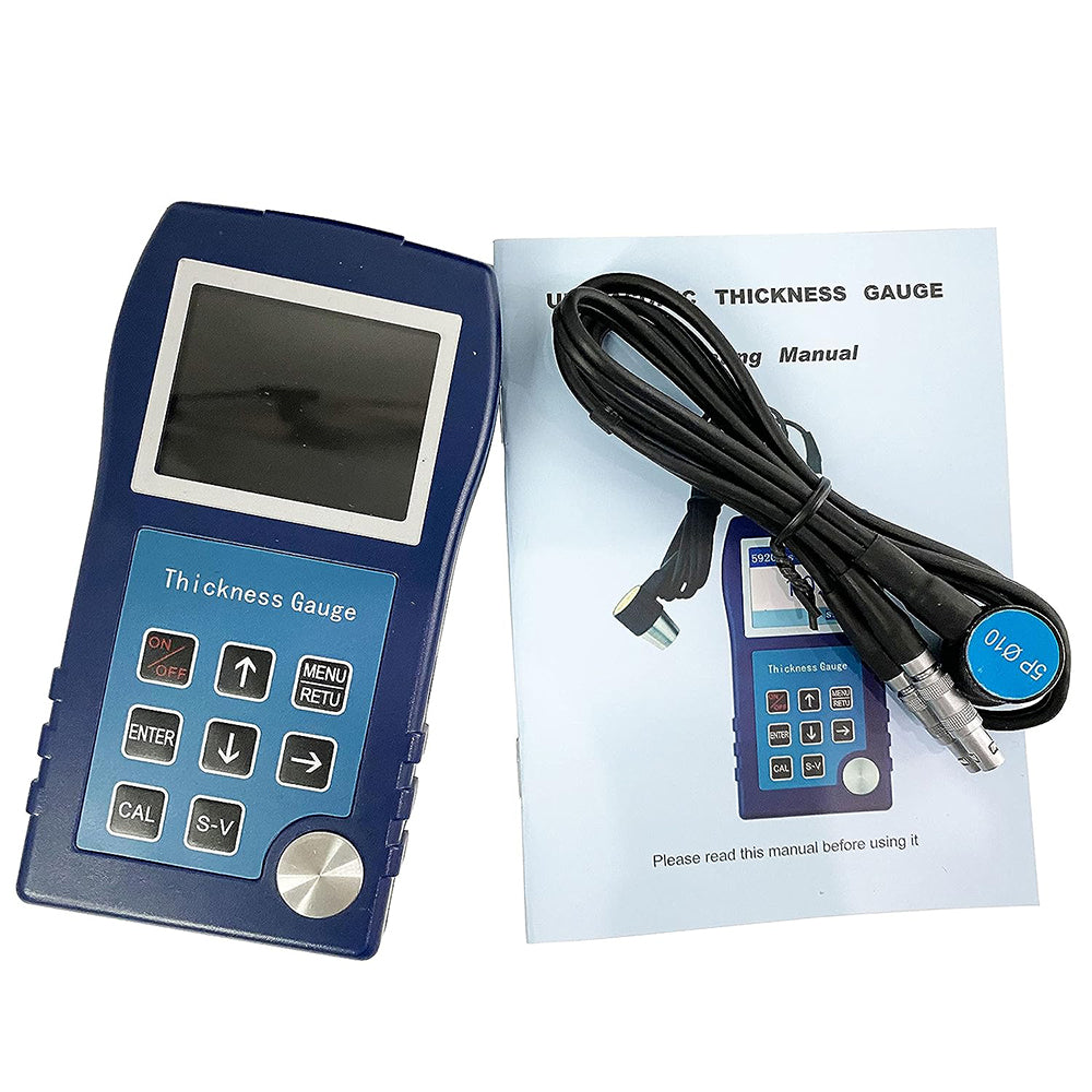 VTSYIQI Portable Ultrasonic Thickness Gauge Meter 0.55-1mm 0.75-500mm Accuracy 0.01mm for thickness measurement