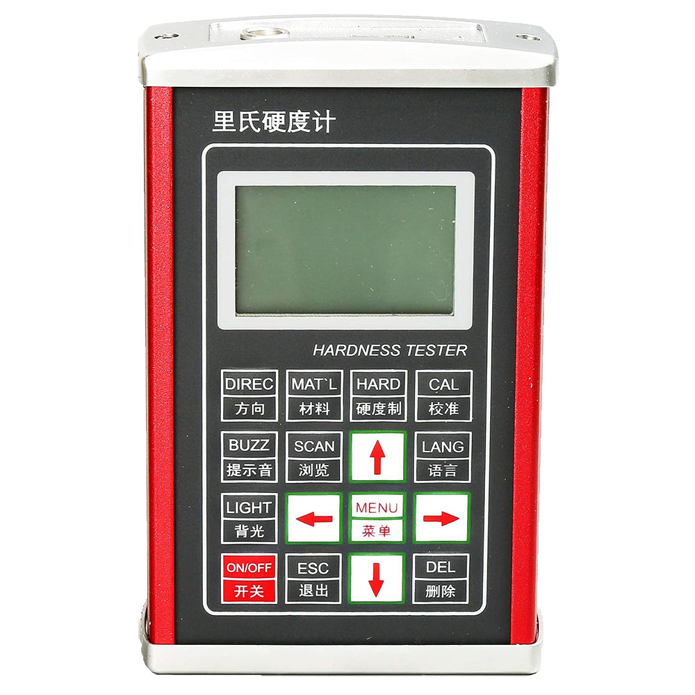 VTSYIQI  Leeb Hardness Tester Gauge Durometer Hardness Testing Equipment with 170 to 960 HLD HL HB HRB HRC HRA HV HS 600 Groups Data Memory D Impact Device LCD Display Aluminum Alloy Box