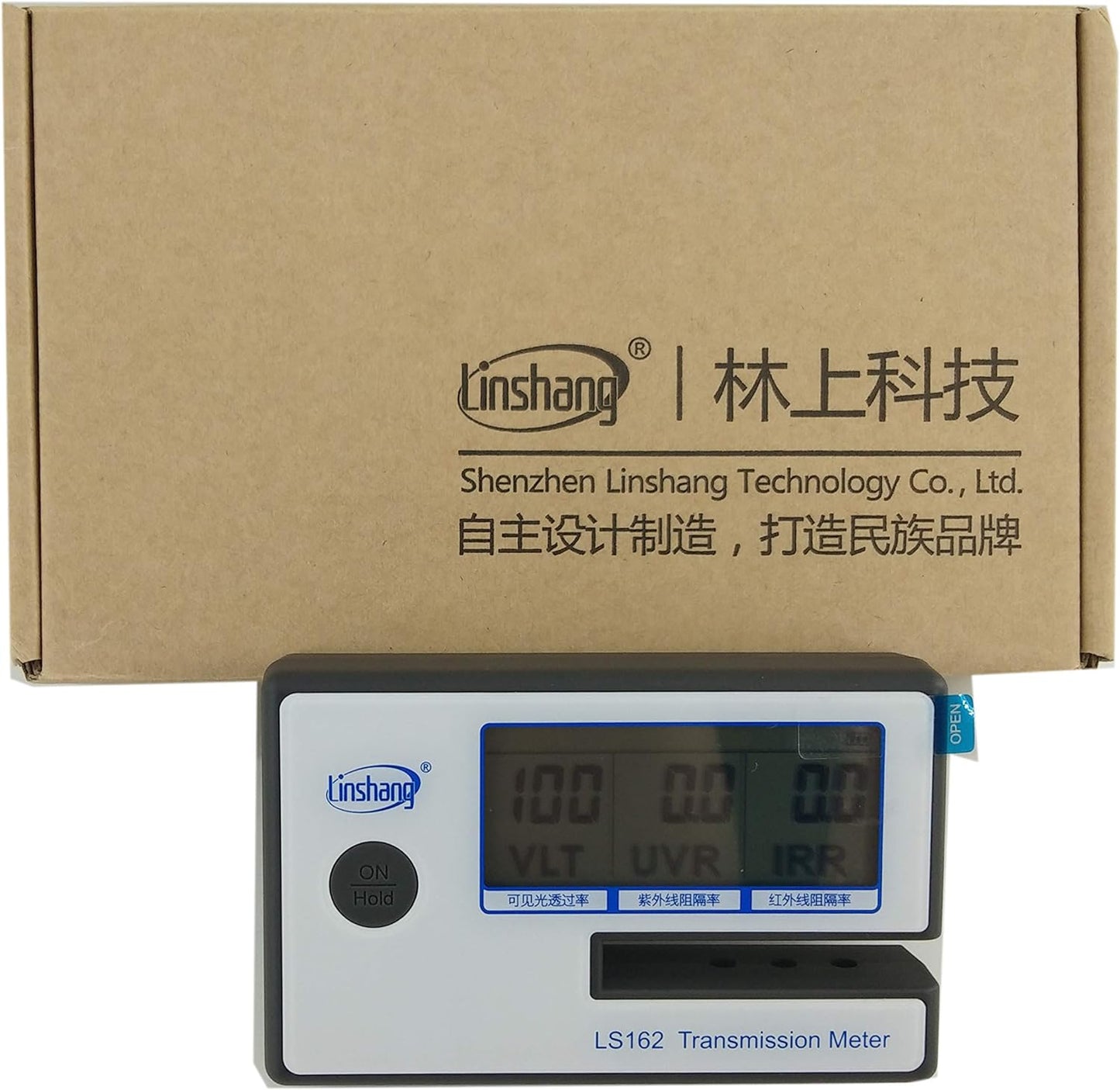 VTSYIQI Solar Film Transmission Meter Window Tint Tester VLT UV IR Rejection Tester IR 950nm UV 365nm VR 550nm Filmed Glass Tester VLT transmittance meter UV IR Testing Slot up to 8mm