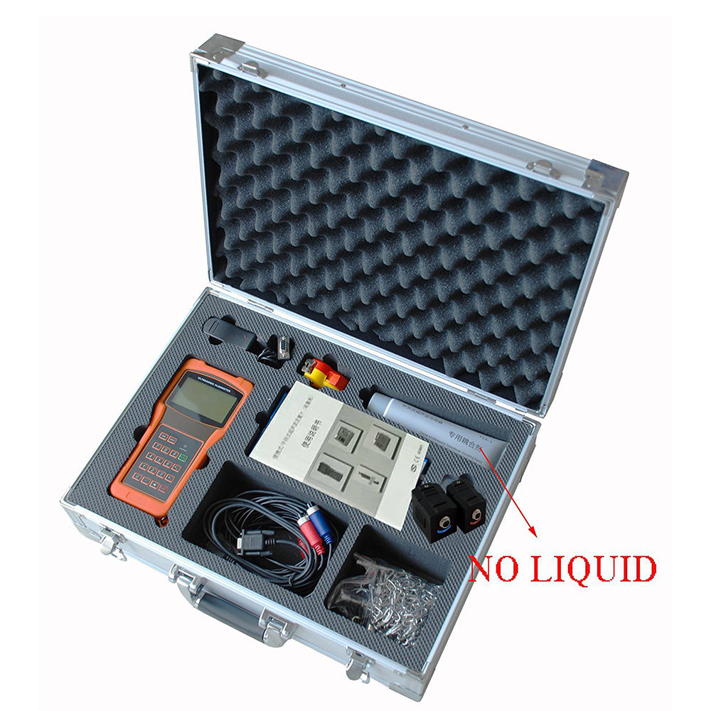 VTSYIQI Handheld Digital Ultrasonic Flow Meter For DN300-6000mm Pipe Size Working Temperature Range -40-160 Degree