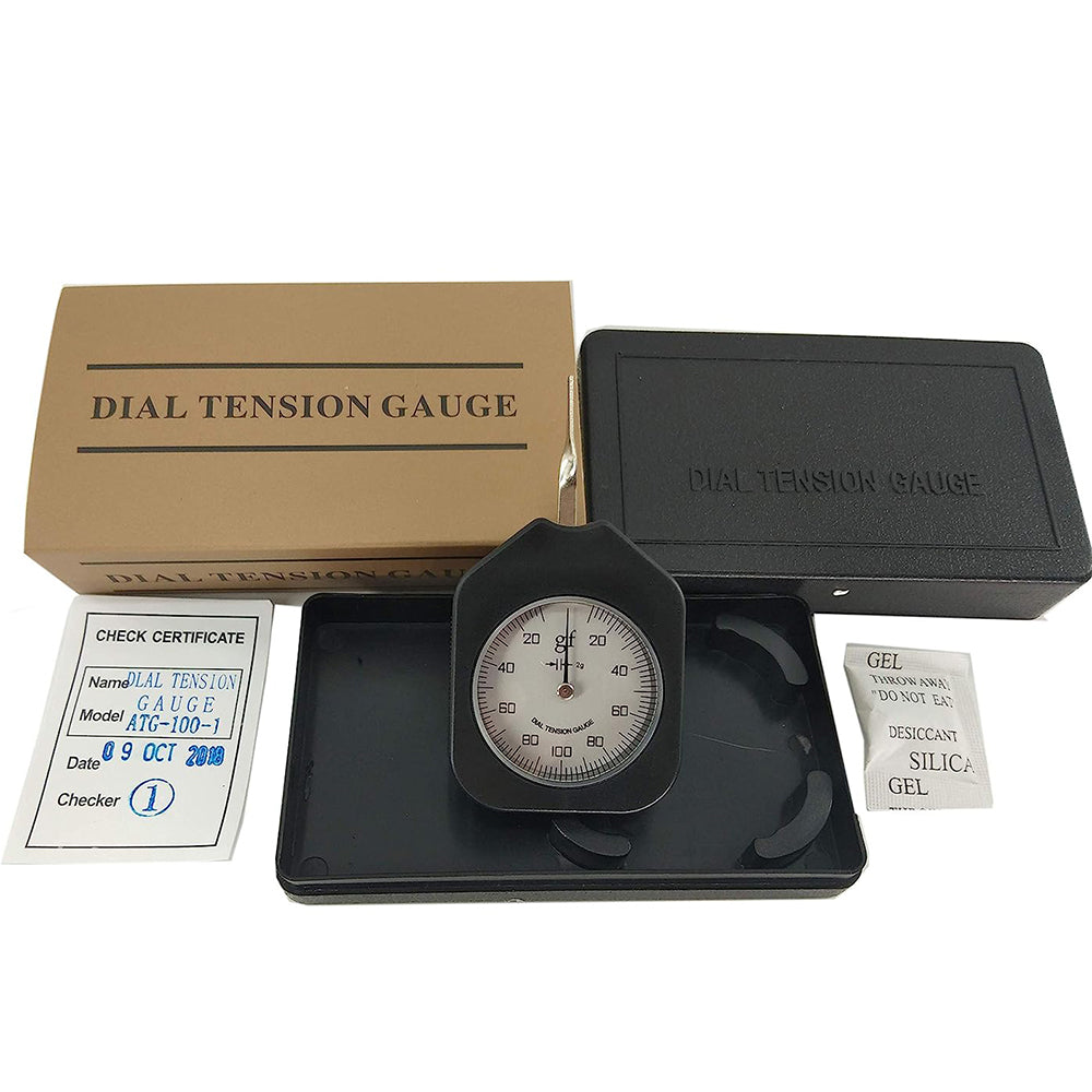 VTSYIQI 100g Gram Tension Meter Dial Tension Gauge with 100g Gram Gauge Force Meter