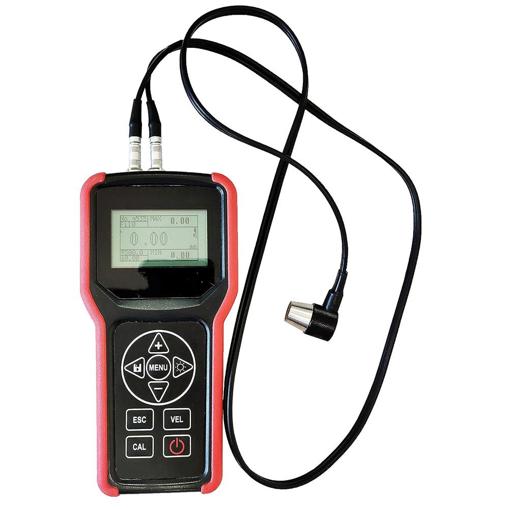 VTSYIQI  Digital Ultrasonic Thickness Gauge Meter with Measuring Range 0.75-400mm for Metal Steel Aluminum Copper Plastic