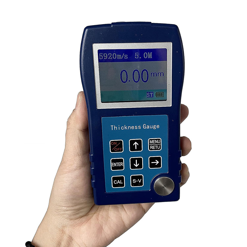 VTSYIQI Portable Ultrasonic Thickness Gauge Meter 0.55-1mm 0.75-500mm Accuracy 0.01mm for thickness measurement