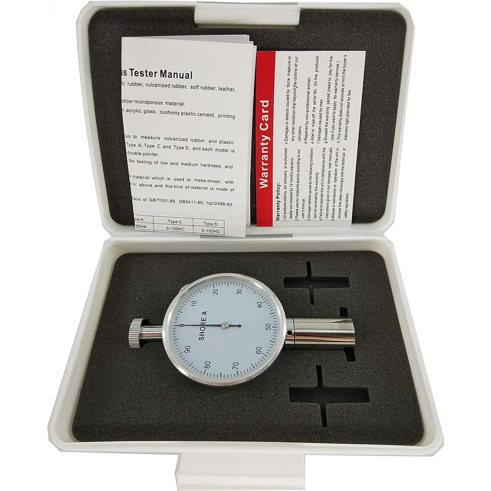 VTSYIQI  Shore A Durometer Hardness Tester meter Penetrometer Sclerometer with Portable single needle shore hardness tester test gauge