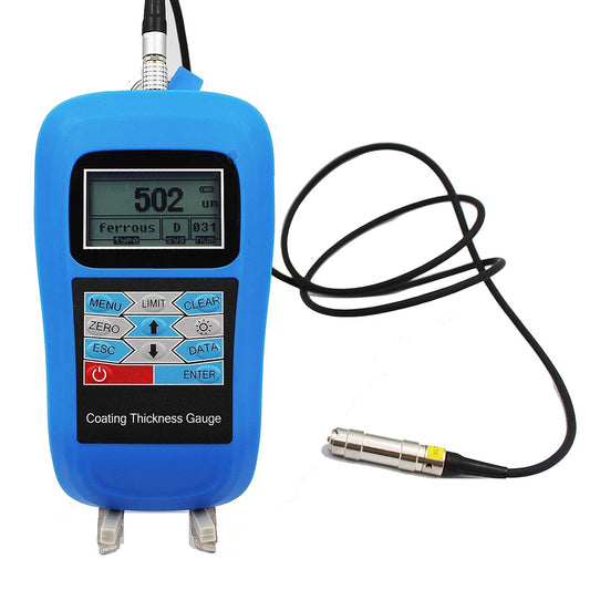 VTSYIQI Professional Digital Coating Paint Thickness Meter for Steel and Aluminum Nicety with F NF Probes 0 to 1250um 0 to 50mil