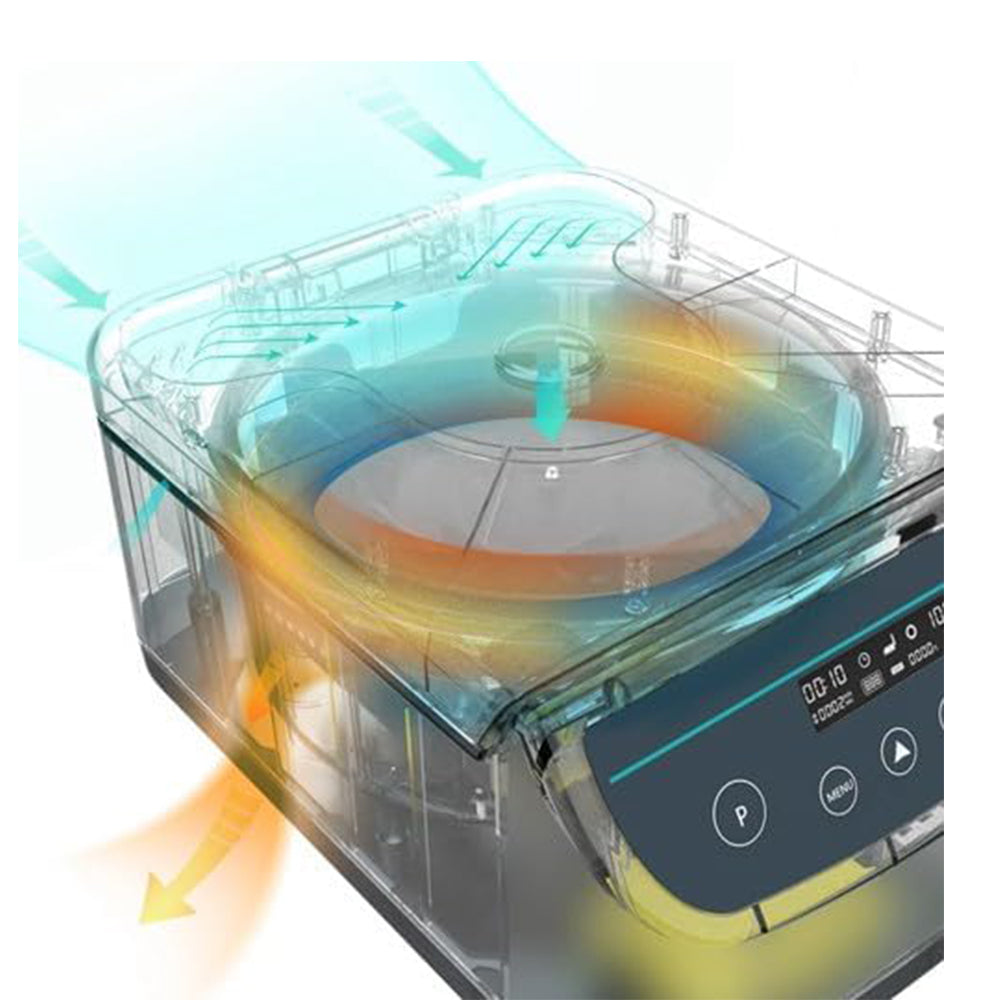 VTSYIQI Benchtop Centrifuge Low Speed Centrifuge Machine with Max RCF 2075xg Rotor Max Capacity 15ml*12 Centrifuge Tube 2/5/10ml*12 Blood Tube Semidiameter of Rotor 11.6cm Speed 500-4000rpm Double Electronic Lock