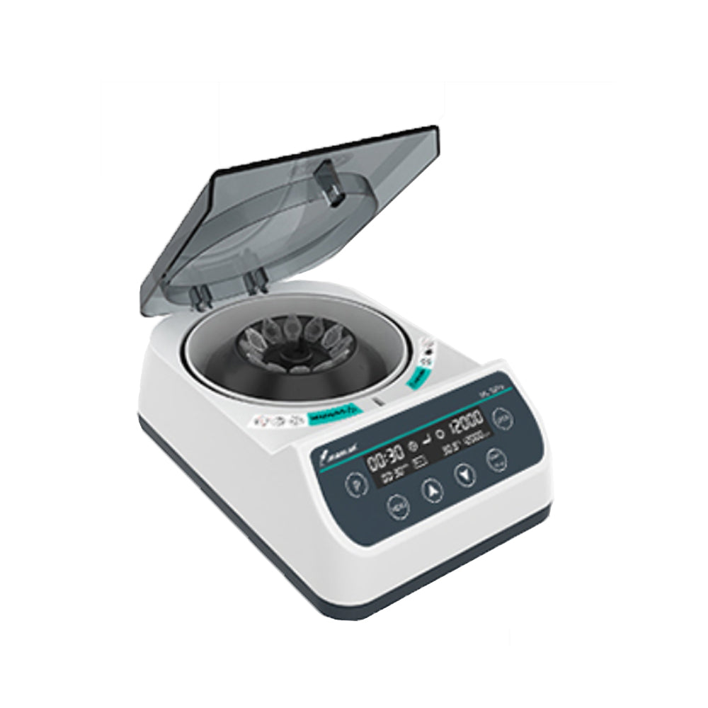 VTSYIQI Digital High Speed Centrifuge Microcentrifuge Centrifuge Machine with Max Relative Centrifuge Force 14104xg Rotation Speed 1000-14500rpm±5% Rotor Capacity 0.2/0.5/1.5/2.0ml Centrifuge Tube*12 /0.5/1ml Micro Blood Tube*12