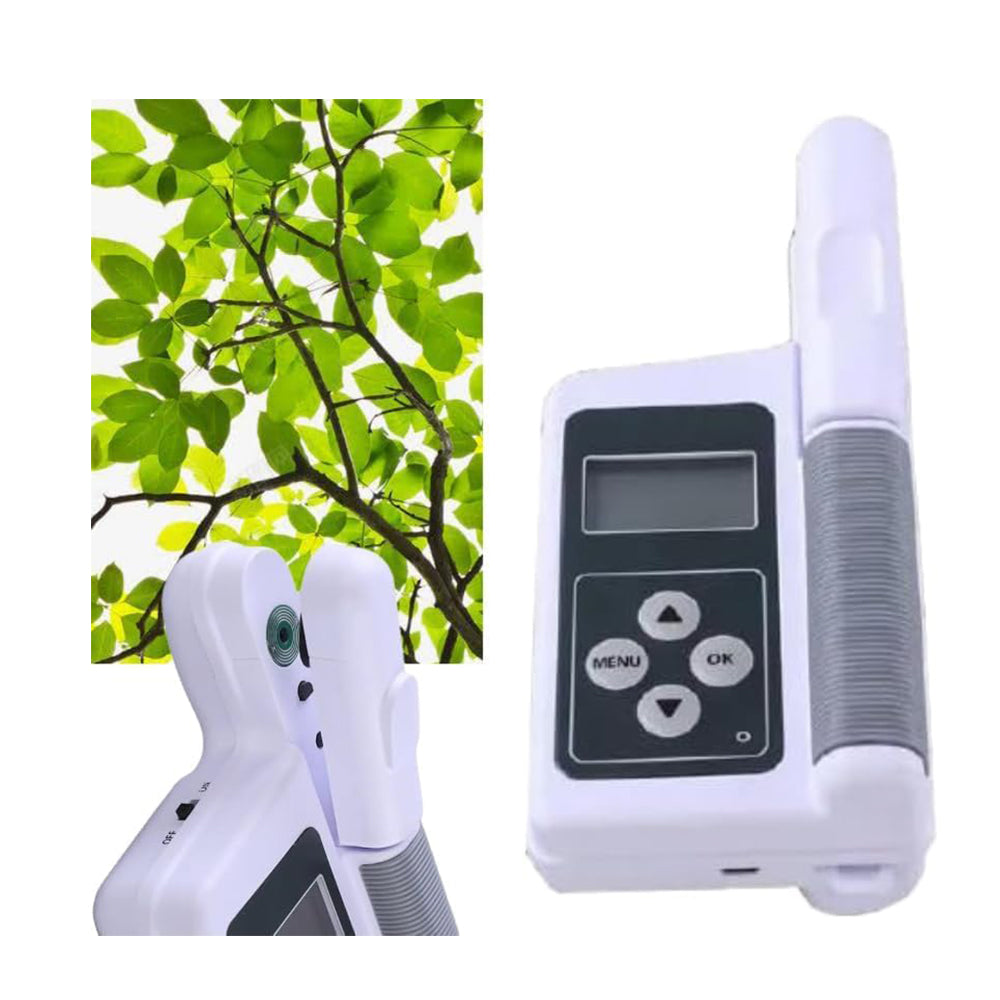 VTSYIQI Chlorophyll Concentration Meter Plant Leaf Nutrient Analyser with Chlorophyll Range 0.0-99.9 SPAD Leaf Temperature Range -10-99.9℃ For Chlorophyll Content Leaf Temperature Test