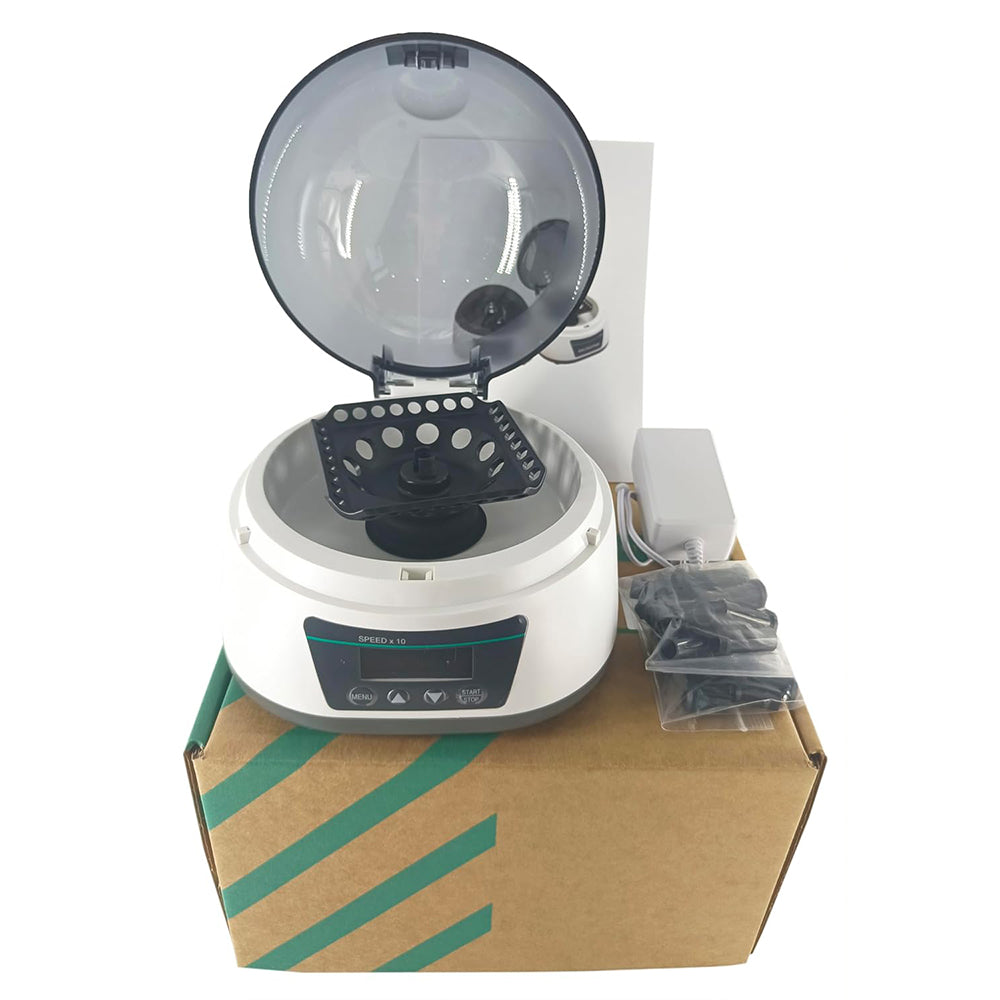 VTSYIQI Digital Centrifuge Machine Mini Centrifuge Digital Micro Centrifuge with Rotor Speed 1000-7000rpm Max Relative Centrifuge Force 3286xg 2 in 1 Rotor Speed Adjustable and Timing  LCD Display for 0.2/0.5/1.5/2ml Micro Tube