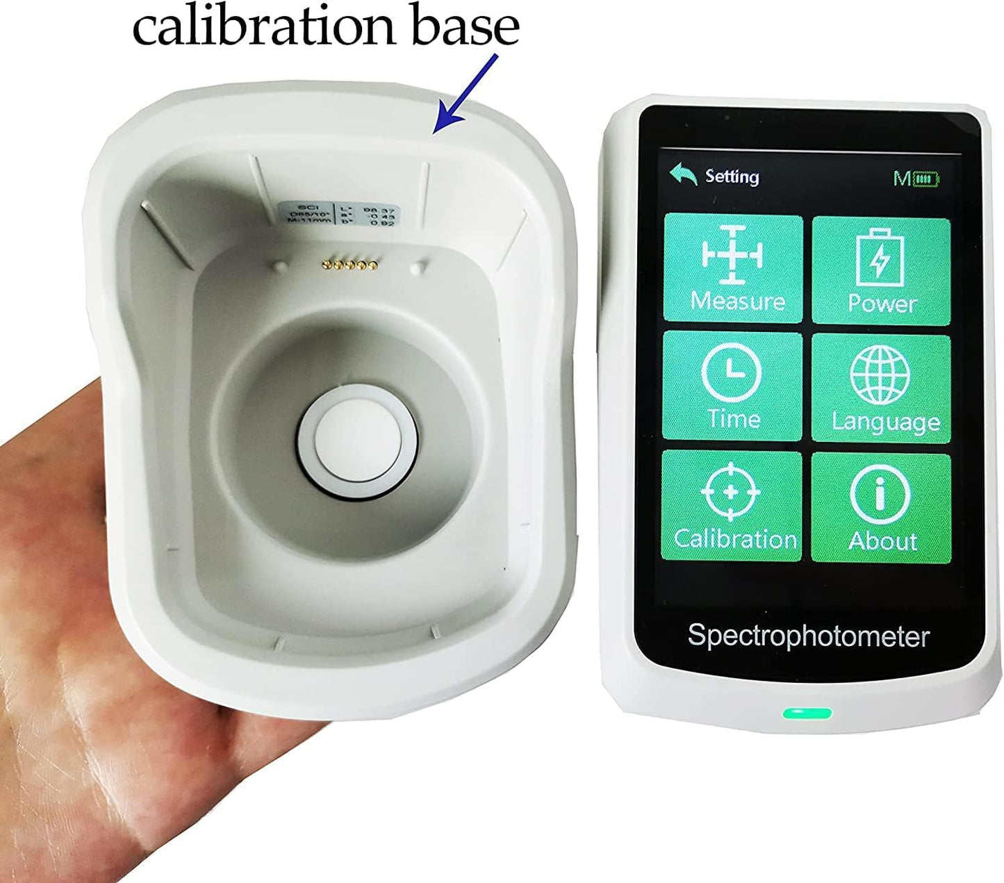 VTSYIQI Spectrophotometer Lab Colorimeters for Car Paint with Three Caliber 8mm/11mm 4mm/6mm 1 * 3mm Accuracy ≤0.02 USB Bluetooth Interface