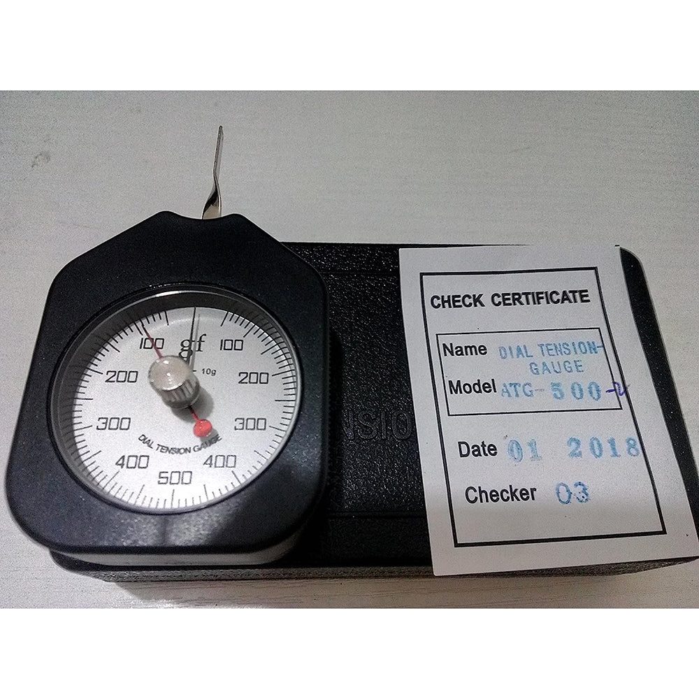 VTSYIQI Dial Tension Gauge Gram Tension Meter Gram Force Gauge Tensiometer  with 500G