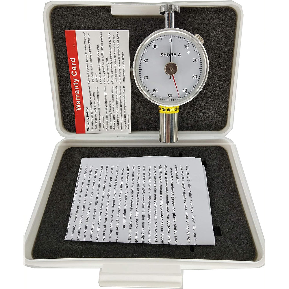 VTSYIQI Shore A Hardness Tester Sclerometer Penetrometer With 10 to 90 HA Double Needles