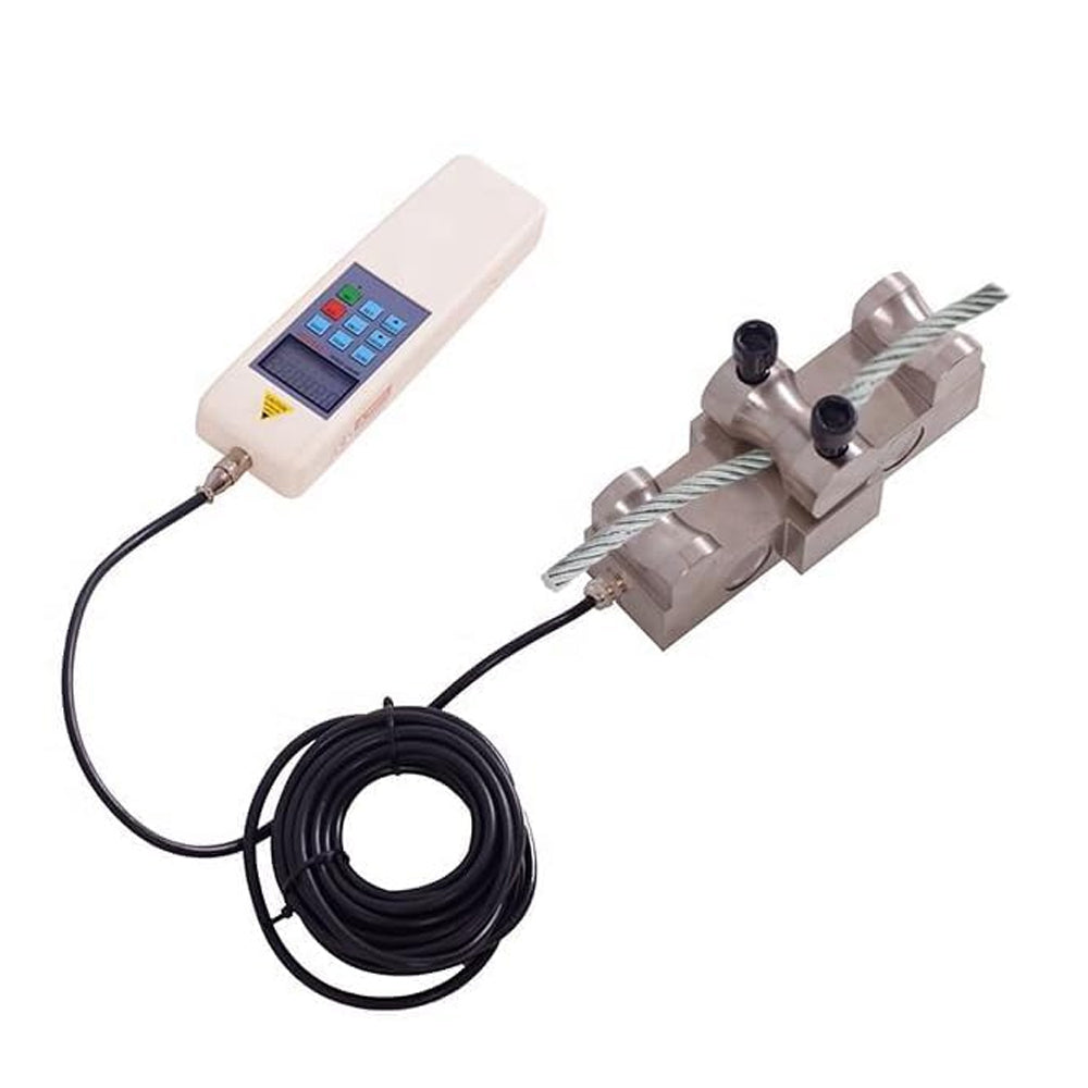 VTSYIQI Digital Wire Rope Tension Meter HVD-5T Pressuremeter with Wire Rope Diameter Φ16 to Φ26mm Wire Rope Pulling Force 5t Maximum Load Value 50KN Error Of Indication 土0.5%