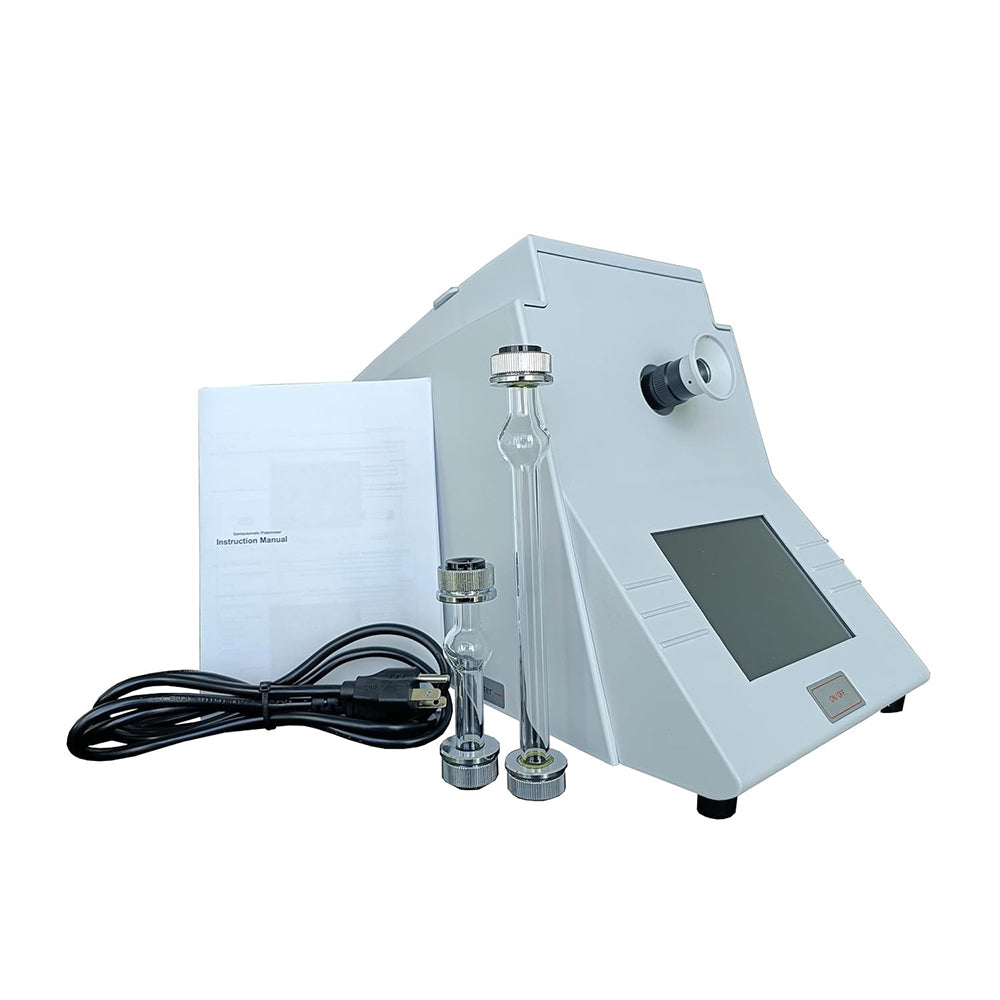 VTSYIQI Semi Automatic Polarimeter Digital Polarimeters Touch Screen Multiparameter Polarimeter With Optical Rotation Specific Rotation Concentration International Sugar Scale +/- 90 Degree 100mm200mm