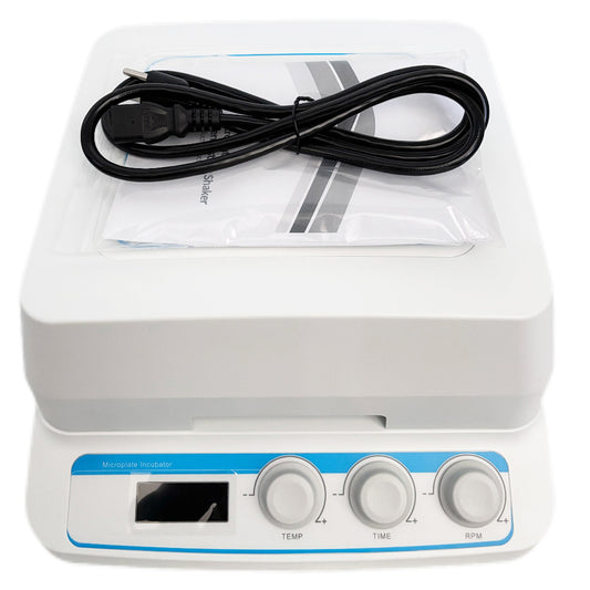 VTSYIQI Microplate Thermostatic Shaker MicroPlate Thermoshaker with Heating Mode Heating Film Control Accuracy  ≤ ±0.3℃ Speed Range 100~1600rpm Sample Capacity 2 Microtiter Plates or Deep Well Plates