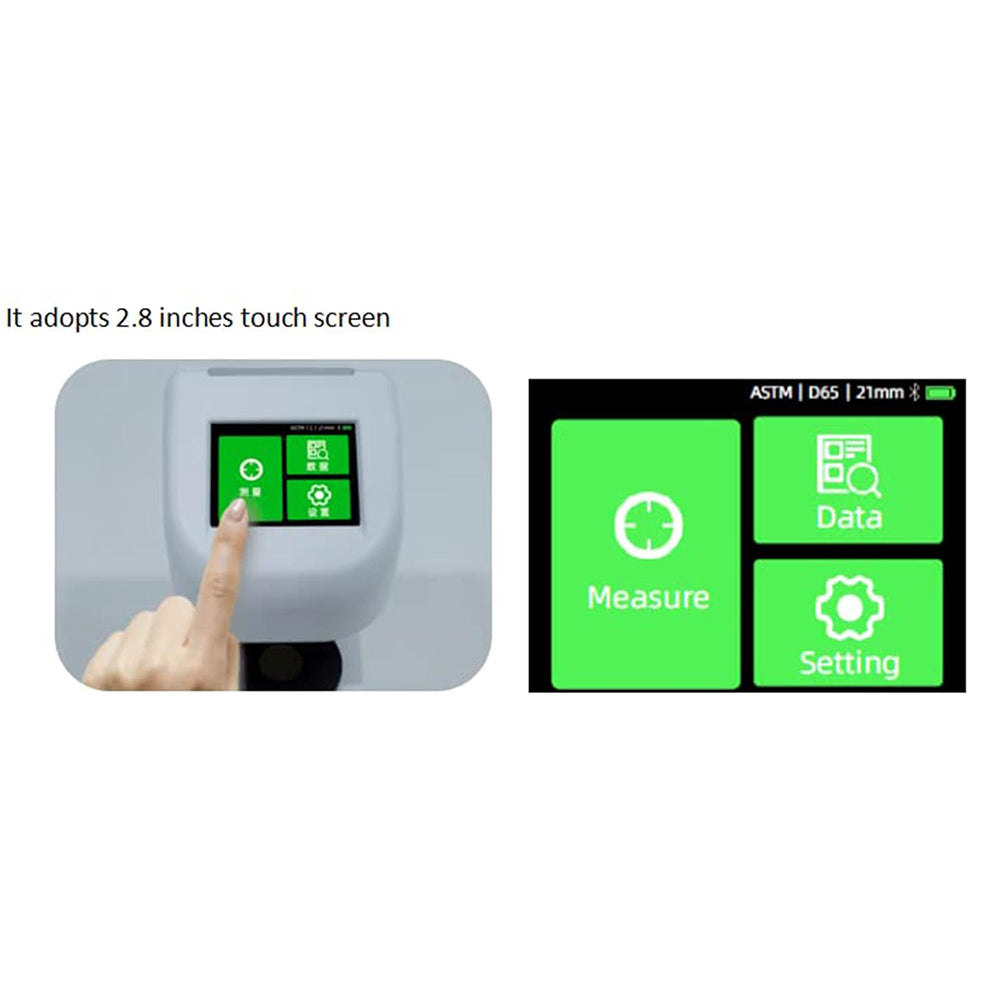 VTSYIQI Transmission Hazemeter Haze Meter Transparency Haze Meter with ASTM&ISO Haze Transmittance Automatic Calibration 21mm Test Apertures Resolution 0.10% Repeatability 0.1 for Glass Plastic Film Display Screen Etc