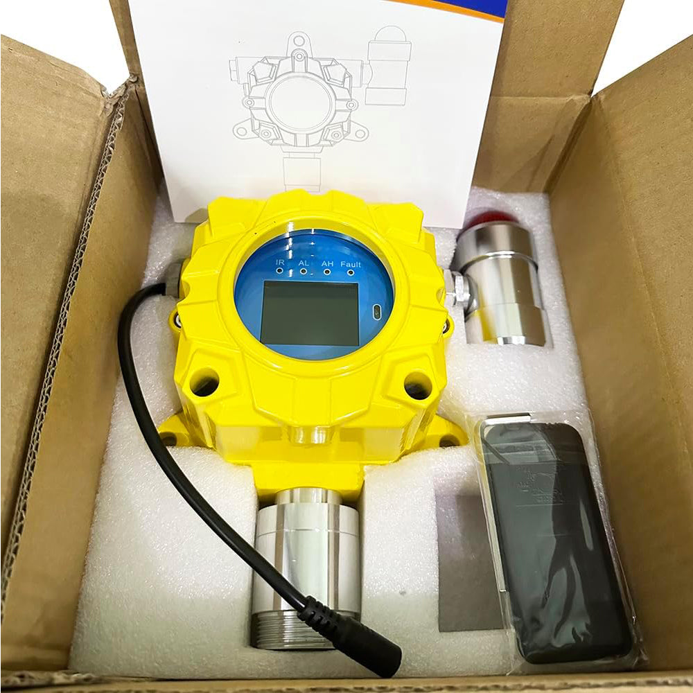 VTSYIQI Portable Cl2 Gas Detector CL2 Leak Detector with Measuring Range 0 to 20ppm Resolution 0.1ppm L-Alarm: 5ppm H-Alarm 10ppm Die-cast Aluminum Shell Flameproof Structure