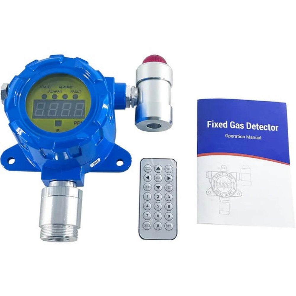 VTSYIQI HCL Gas Detector Fixed Hydrogen Chloride Gas Detector with Measuring Range 0-50ppm Resolution 0.1ppm Aluminum Shell Material Display Screen for Continuous Monitoring of Measurable Gases in Industrial Environments