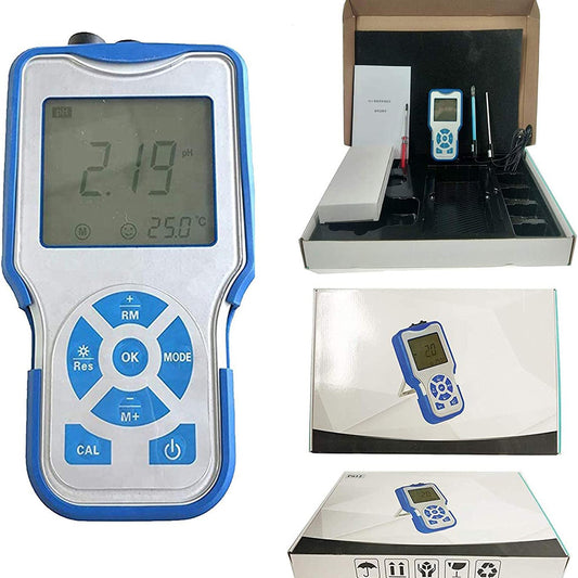 VTSYIQI Dissolved Oxygen Meter Kit DO Meter With Electrometer ±0.10 mg/L Automatic calibration IP57